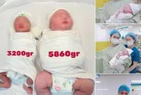 Hy hữu bé trai chào đời nặng gần 6 kg