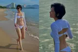 "Mỹ nhân trăm tỷ" diện bikini 2 mảnh gợi cảm, tự tin khoe chiếc mũi hiếm từng gây xôn xao