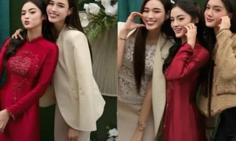 Hai cô bạn thân nhất của Đỗ Thị Hà, không có vương miện nhưng nhan sắc nổi bật không kém Hoa hậu