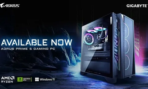 Hệ thống máy tính để bàn AORUS PRIME 5 đã có mặt trên thị trường, chứng minh độ tin cậy tuyệt đối của GIGABYTE