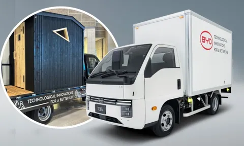 BYD trình làng xe tải cung cấp điện năng cho cả một phòng xông hơi 0