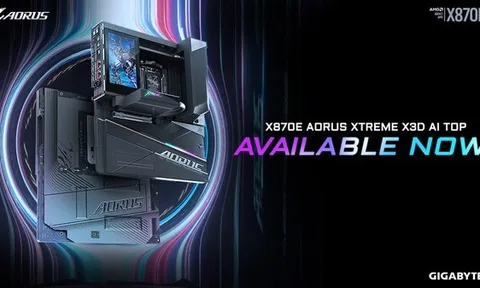Giải phóng bộ xử lý AMD Ryzen X3D: Bo mạch chủ X870E AORUS XTREME X3D AI TOP của GIGABYTE đã lên kệ