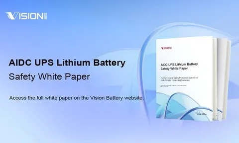 Vision Group phát hành sách trắng về an toàn pin lithium UPS cho trung tâm điện toán AI