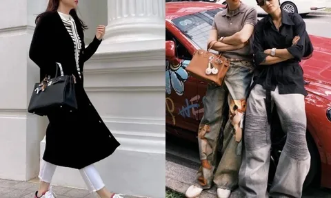 Đàm Thu Trang xách túi hơn 600 triệu đồng dạo phố cuối năm