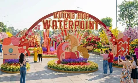 Hội hoa xuân Waterpoint 2026: Điểm du xuân “trên bến dưới thuyền” đặc sắc