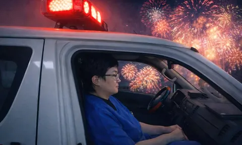 Giao thừa của bác sĩ 115: 'Tôi chỉ kịp thấy pháo hoa qua cửa kính xe cấp cứu' 0