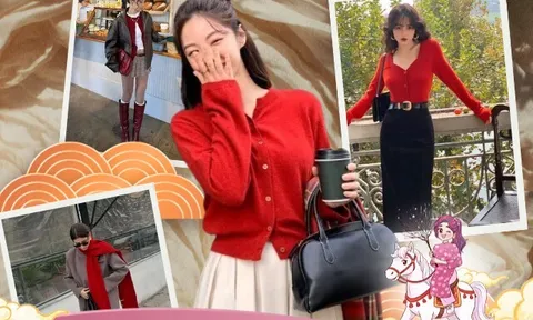 Muốn mặc đỏ đẹp xuyên Tết? Ghi nhớ ngay 6 nguyên tắc phối đồ giúp bạn sang xịn, nổi bật đúng chất xuân