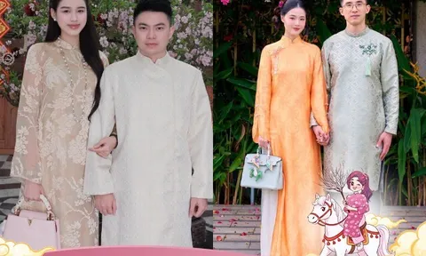 Đỗ Hà, Midu và loạt dâu hào môn xúng xính áo dài đón Tết, xách theo cả túi hiệu hơn 600 triệu