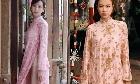 Cả showbiz Việt mê mẩn áo dài kim sa, nhìn đâu cũng thấy sao nữ mặc đụng hàng