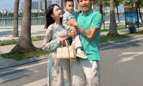 Vợ chồng Đoàn Văn Hậu - Doãn Hải My gây chú ý trong ngày đầu năm mới