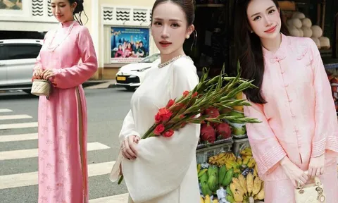 "Đối thủ" của Chi Pu dịp Tết qua: Mỗi ngày một bộ áo dài, bà ba không trùng lặp, phối với túi trăm triệu đi chợ