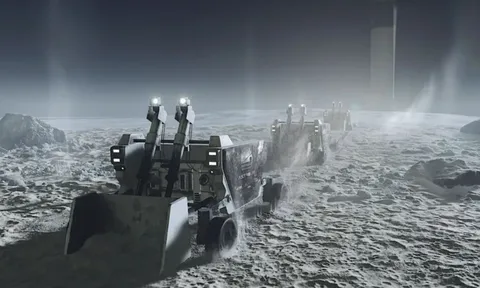 Thử nghiệm máy xúc điện khai thác nguyên tố hiếm trên Mặt Trăng 0