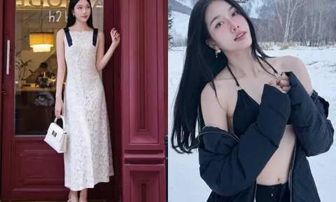 Con dâu Á hậu của hiệu trưởng trường đại học hiếm hoi đăng ảnh bikini gây "chấn động", khoe vóc dáng vạn người mê