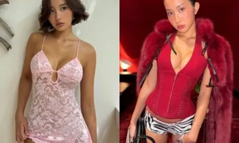Hot girl Khánh Huyền 2K4 gây chú ý với outfit lộ rạn bụng sau sinh