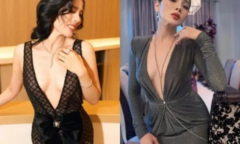 Lệ Quyên diện đầm xẻ, "thả rông" khoe vòng một