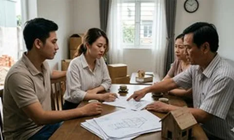 Dốc hết tiết kiệm, vay tiền xây nhà mới biết đất bố chồng cho chỉ đứng tên chồng