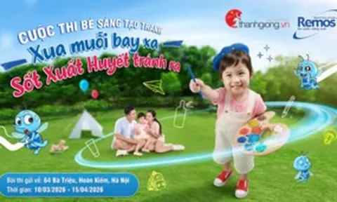 Remos phát động cuộc thi bé sáng tạo: Xua muỗi bay xa – Sốt xuất huyết tránh ra