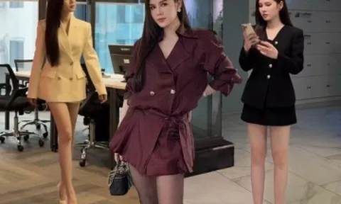 "Nữ thần công sở” mới nổi của Vbiz mặc gì cũng tôn dáng, kéo chân, là "sách giáo khoa" phối đồ cho nàng văn phòng