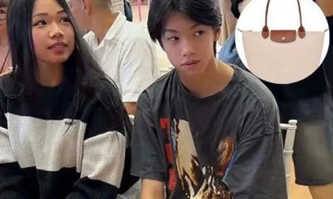 Chiếc túi "hàng hiệu quốc dân" Subeo xách khi sánh đôi bạn gái