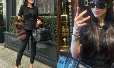 Tiên Nguyễn diện set đồ gần 3 tỷ đồng đi công tác Thụy Sĩ