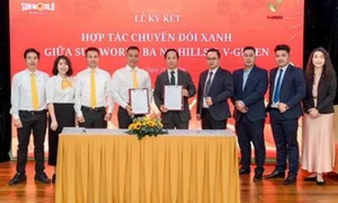V-Green hợp tác triển khai trạm sạc, tủ đổi pin xe điện ở Sun World Ba Na Hills