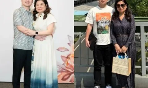 Mẹ chồng Đỗ Mỹ Linh diện set đồ gần 200 triệu đồng mừng tuổi mới