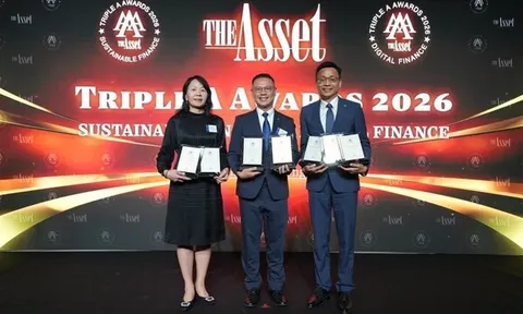Cathay United Bank - Chi nhánh Thành phố Hồ Chí Minh đứng đầu Bảng xếp hạng các đơn vị bảo lãnh phát hành tín dụng tại Việt Nam năm 2025; giành cú đúp giải thưởng tại The Asset Triple A Awards 2026