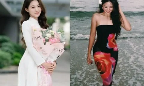Con gái "hoa khôi bóng chuyền" Kim Huệ thừa hưởng gen mẹ, 13 tuổi đã cao gần 1m70, mặt xinh như hoa, bắp tay săn chắc