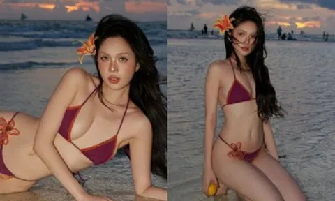 "Nữ hoàng nội y" Ngọc Trinh nóng bỏng ở tuổi 37