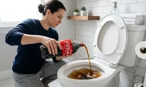 Đổ Coca-cola xuống bồn cầu có tác dụng gì?