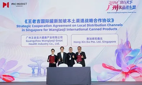 WALOVI và Hong Xin Da ký thỏa thuận chiến lược về kênh phân phối địa phương cho dòng sản phẩm lon quốc tế tại Singapore