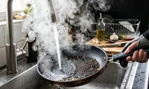 5 thói quen khiến chảo chống dính nhanh hỏng