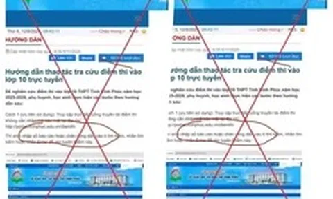 Tra cứu điểm thi lớp 10, coi chừng mất tiền oan