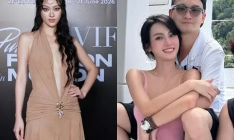 Vũ Thúy Quỳnh diện váy xẻ đến bụng giữa tin có bầu với Đức Phạm