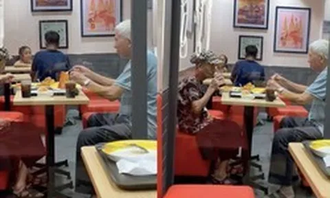 Clip cụ ông U90 đưa vợ đi ăn gà rán, mỳ Ý khiến giới trẻ xuýt xoa