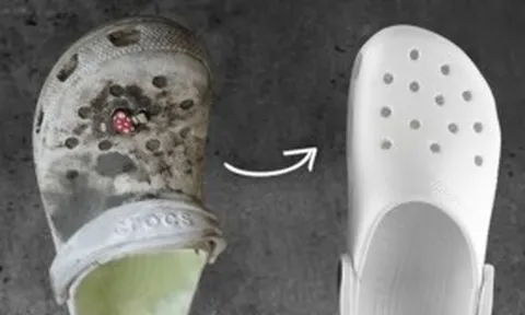 5 cách làm sạch dép Crocs nhanh và hiệu quả