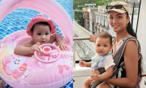 Con gái H'Hen Niê mới 9 tháng tuổi diện bikini cực "slay"