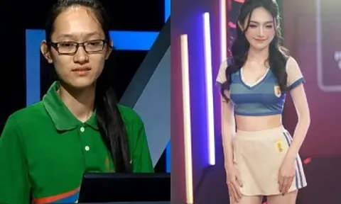 Thí sinh Đường lên đỉnh Olympia "lột xác" đi thi Hoa hậu, làm hot girl World Cup vừa đẹp vừa giỏi trên sóng VTV