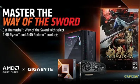 GIGABYTE hợp tác với AMD mang game "bom tấn" Onimusha: Way of the Sword đến với game thủ