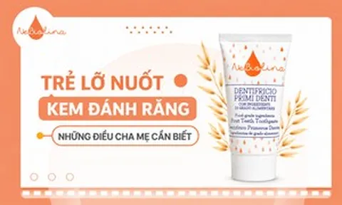 Trẻ lỡ nuốt kem đánh răng: Những điều cha mẹ cần biết