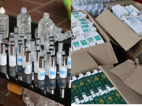 Cận cảnh triệt phá cơ sở mỹ phẩm giả tại Bắc Giang: Serum trị mụn, trắng da pha bằng thùng sơn, can nhựa, bán hơn 100.000 đơn hàng qua Tiktok, Shoppee