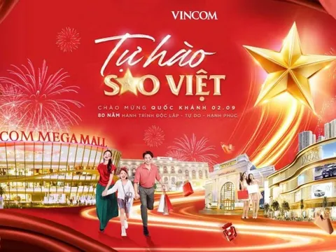 Vincom khởi động chiến dịch “Tự hào sao Việt” – Thắp sáng biểu tượng bán lẻ Việt chào 80 năm Quốc khánh