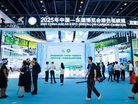 Triển lãm xanh và carbon thấp 2025 trong khuôn khổ Triển lãm Trung Quốc-ASEAN 2025 khai mạc tại Nam Ninh, Trung Quốc