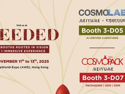 Meiyume tại Cosmopack Asia 2025: SEEDED -- Bắt nguồn từ trí tuệ, kết nối qua mạch nguồn của vẻ đẹp