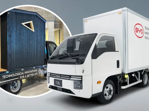 BYD trình làng xe tải cung cấp điện năng cho cả một phòng xông hơi 0