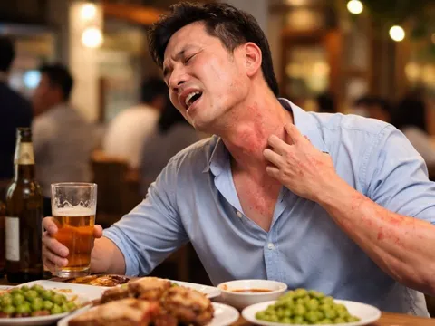 Uống vài ngụm rượu đã nổi mề đay, khó thở: Dấu hiệu dị ứng đe dọa tính mạng 0