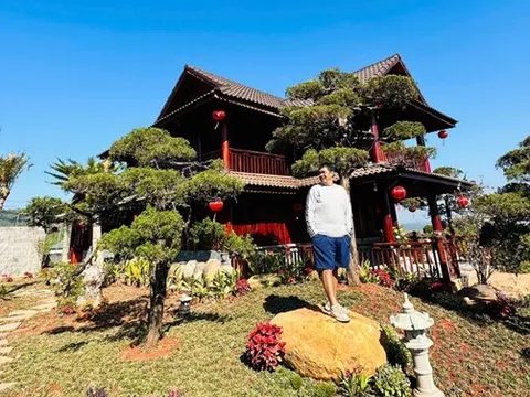 Hé lộ không gian biệt phủ 10.000m2, đẹp như resort ở Lâm Đồng của nam nghệ sĩ đình đám