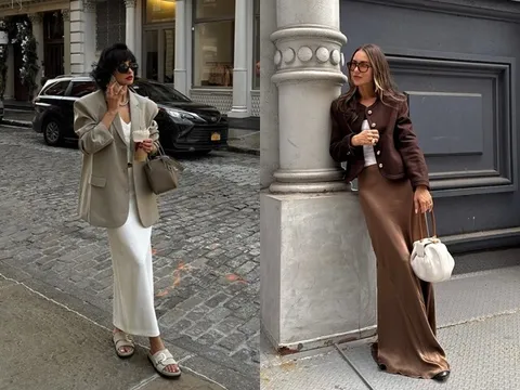 Chân váy satin chưa từng hết hot, áp dụng 4 mẹo phối đồ giúp chị em có ngay outfit công sở thời thượng mùa đông