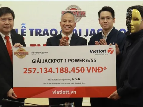 Người trúng độc đắc hơn 257 tỷ đồng là doanh nhân tại TP HCM