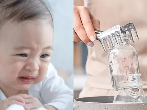 Dùng nước sôi "tráng bình sữa", bé 6 tháng tuổi mắc bệnh dạ dày